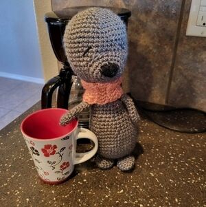 Soul T. Seal Crochet Plushie 13 Inches, Christmas Stocking Ready